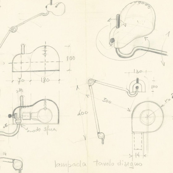 Image 1 of Lampada Topo di Joe Colombo per Stilnovo 1970 Prima Edizione