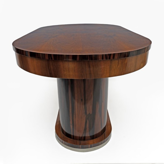 Image 1 of Art Deco Italian Walnut Dining Table, 1940
