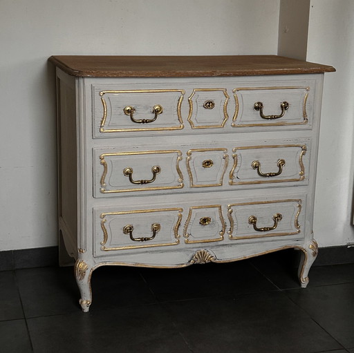 Country Dresser Color is Matt Off-white and Gold
