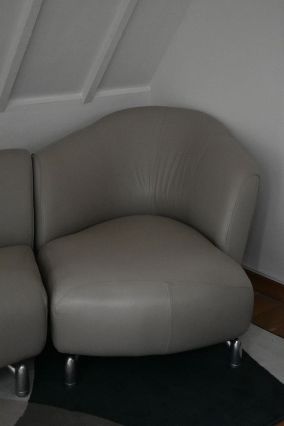 Divano in pelle Leolux Pupilla con chaise longue – Divani 3 posti (photo 2 of 6)