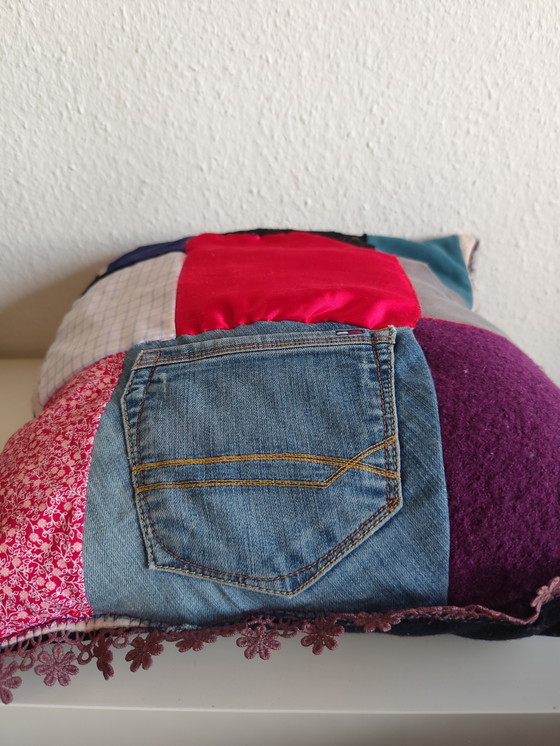 Image 1 of Handmade Patchwork Pillow Cover – One of a Kind | Unique Item