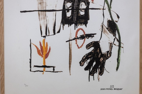 Image 1 of Jean-Michel Basquiat. Sérigraphie couleur numérotée. 1990s.