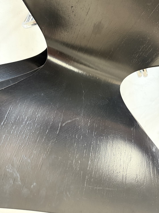 Image 1 of 8x Sillas Fritz Hansen negras