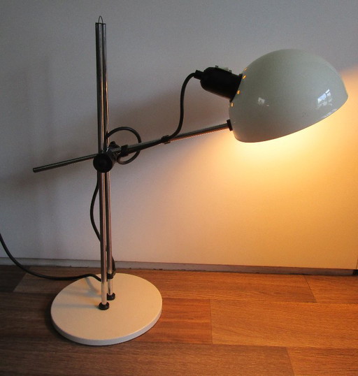 Vintage Gammalux Schreibtischlampe – Italienisches Design – 1970er Jahre, Weltraumzeitalter – bureaulampen, Metal, Plastic