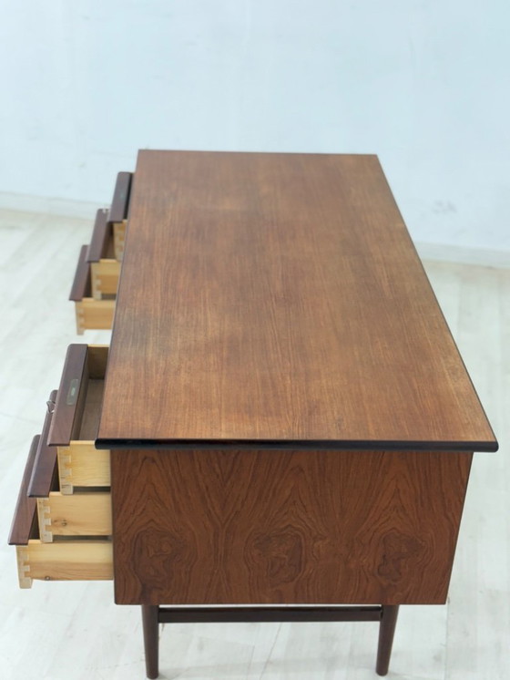 Image 1 of Danish teak desk office desk table wood vintage