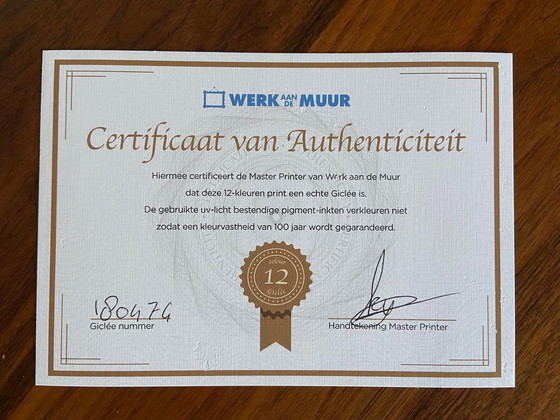 Image 1 of Giclee print on canvas, wooden frame