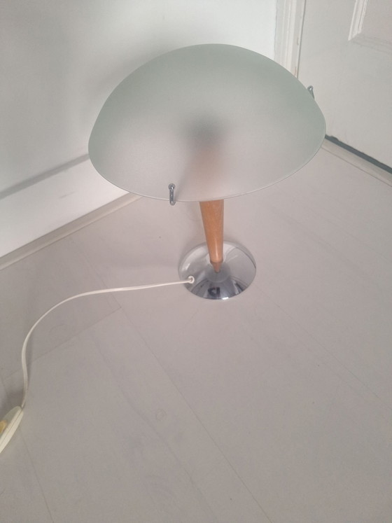 Lampe champignon Ikea – Verre, Bois (photo 3 of 7)