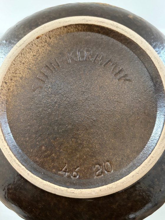 Grote vintage aardewerk vaas met oor – Vazen (photo 4 of 5)