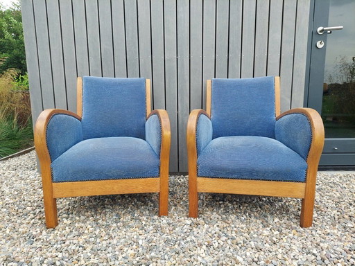 2 Art deco armchairs