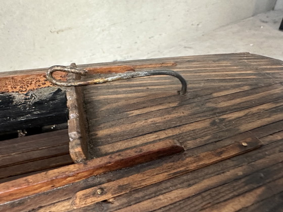 Image 1 of Antieke houten (model) boot - vijverjacht