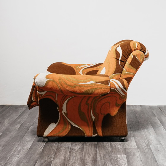 Image 1 of Guarnacci Padovano Vagnoni Paar 1-zits fauteuils Mod. Ionica-ontwerp jaren 70