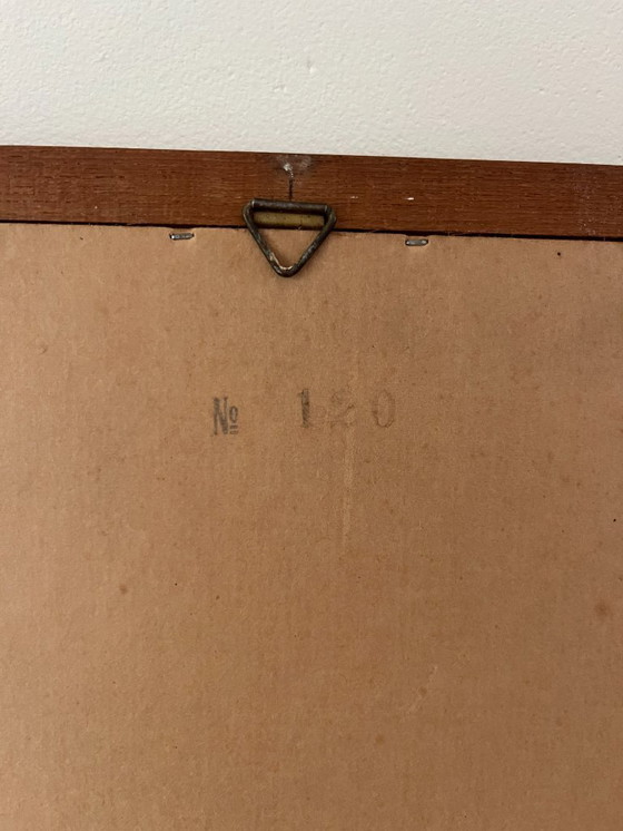 Image 1 of Vintage Danish teak mirror - midcentury mirror