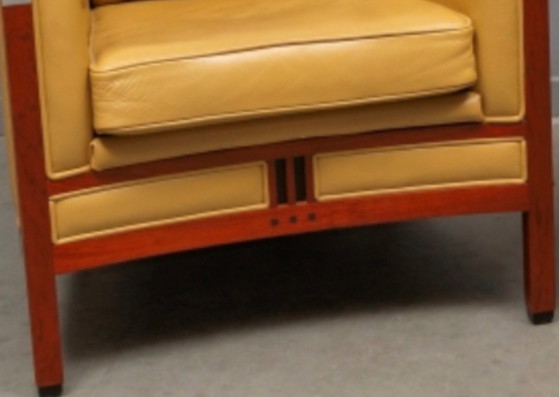 Schuitema Art Deco Decoforma Stoelen Model Charles – Fauteuils, Leather, Wood (photo 5 of 5)