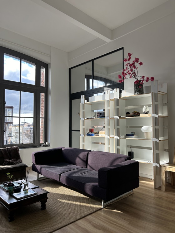Piero Lissoni - Divano Reef in lana viola – Divani 3 posti, Wool (photo 4 of 11)