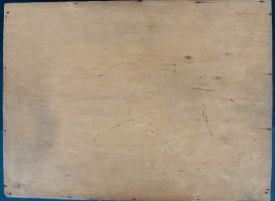 Image 1 of Grande vassoio Art Déco con pappagallo multicolore (Macaw).