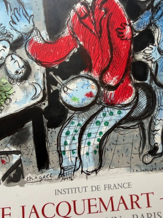 Image 1 of Marc Chagall (1887–1985), La Ruche et Montparnasse Exhibition Poster (1979, Musée Jacquemart-André), Printed in France