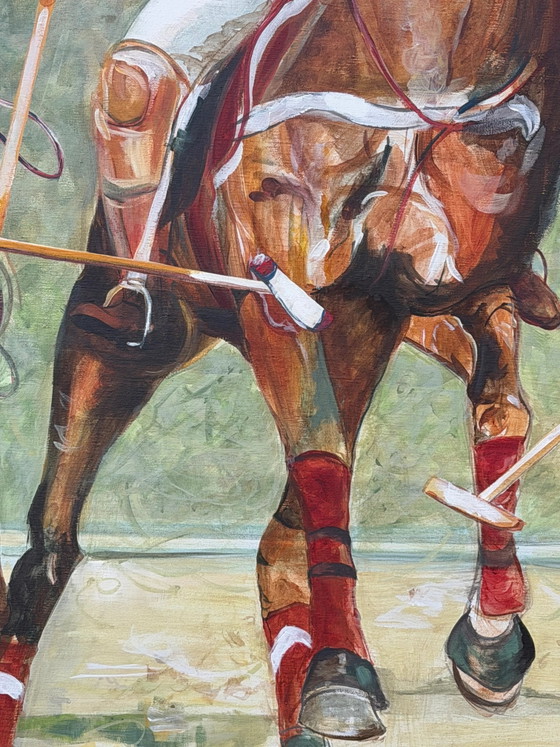 Sabine Nielsen – Escena monumental de polo – Óleo sobre lienzo – 120 x 100 cm (2001) – Pinturas y dibujos (photo 4 of 5)
