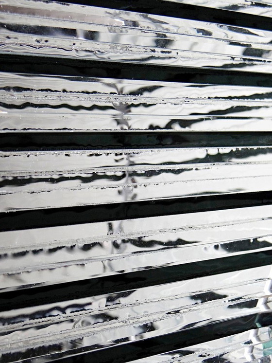 Image 1 of Corps de lampe sculpturale design "Stacked Glass" vintage 75-85's moderniste