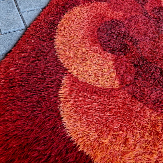 Vintage Rug Orange Rug 70s Rug – Desso, Rugs & carpets, Wool (photo 4 of 6)