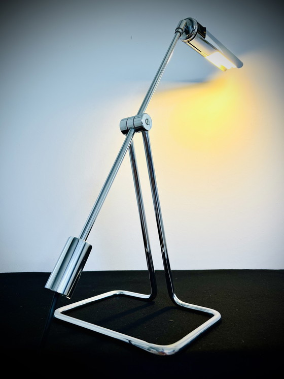 Image 1 of Abo Randers - Minimalist Chrome pendulum Vintage Desklamp