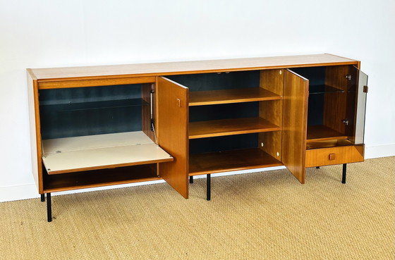 Image 1 of Hoge Scandinavische teakhouten dressoir, jaren 60