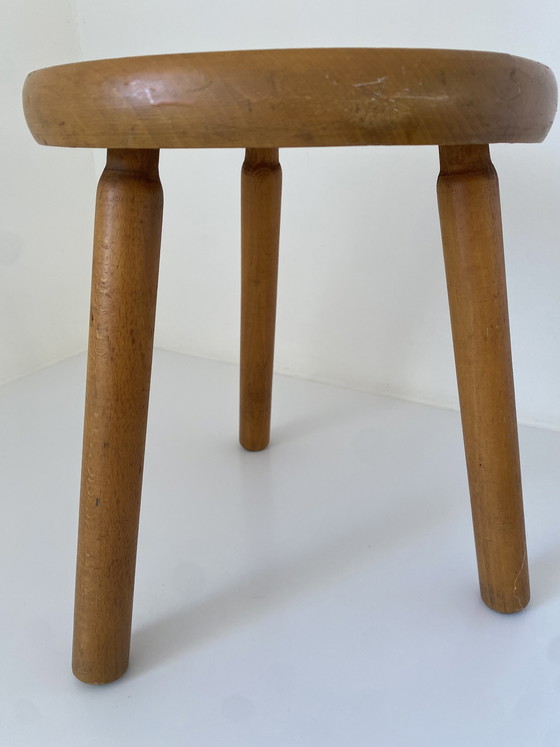 Image 1 of Sgabello vintage in legno - Berger Charlotte Perriand - stile