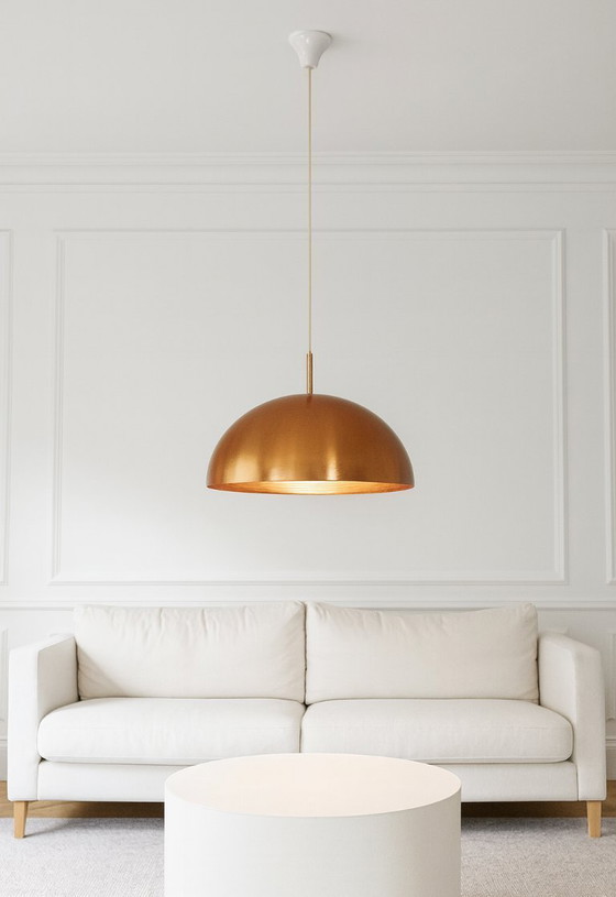 Image 1 of Solid copper pendant lamp by Jo Hammerborg for Fog & Mørup