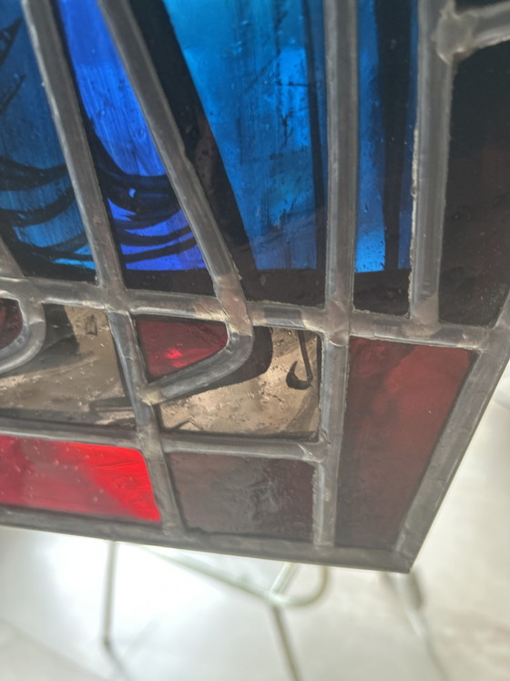Originale Buntglasscheibe. Maria mit Kind – Dekorative Objekte (photo 2 of 5)