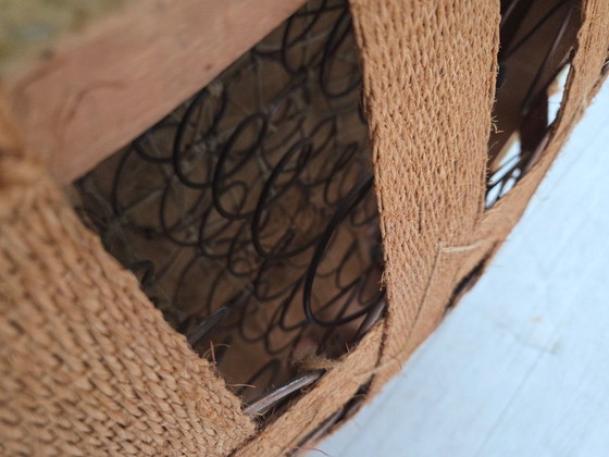 Image 1 of Poltrona danese, anni '60, velluto verde, legno di quercia.