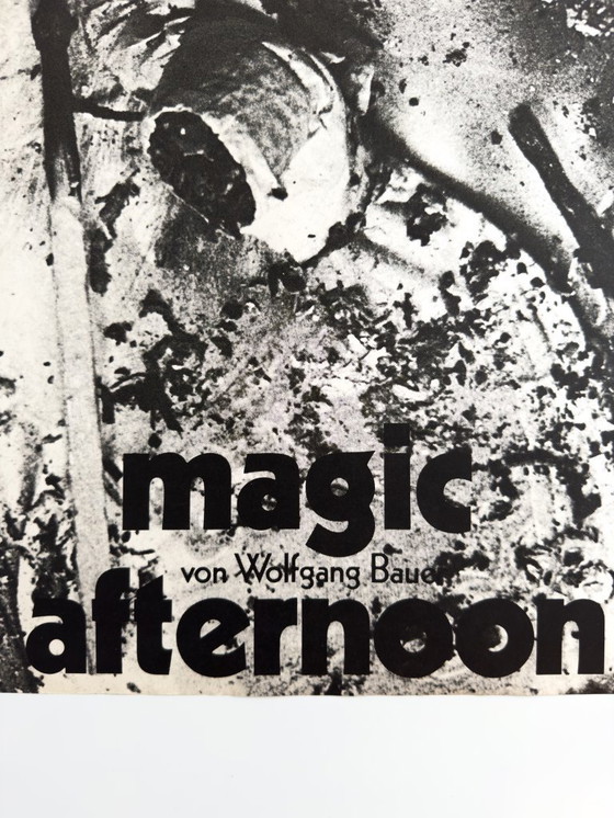 Image 1 of 🎭 Magic Afternoon – c. 1969 – Original A1 Theater Poster by Frieder Grindler | Screen Print | 84 × 59 cm | West Germany