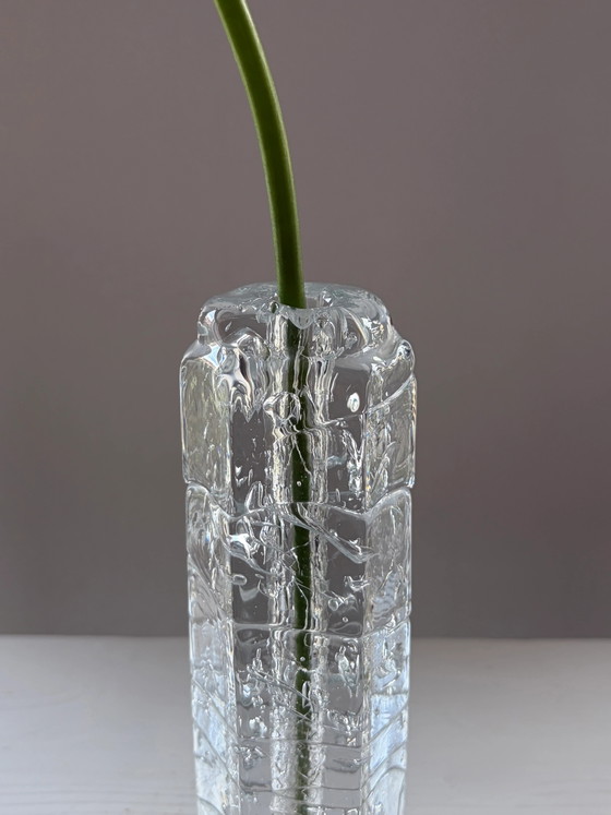 Vintage Pukeberg Sweden solifleur vase – Glass, Scandinavian (photo 3 of 5)