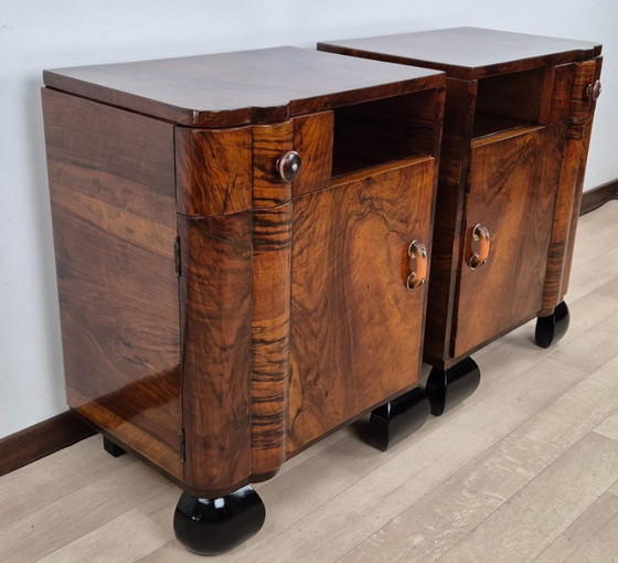 Image 1 of Venetian Noble Art Deco Bedside Tables 1924