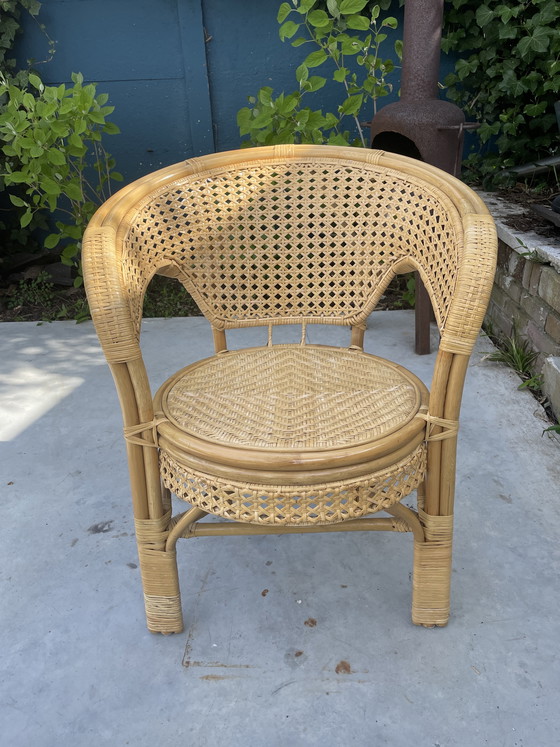 Image 1 of Vintage webbing chair - Boho style