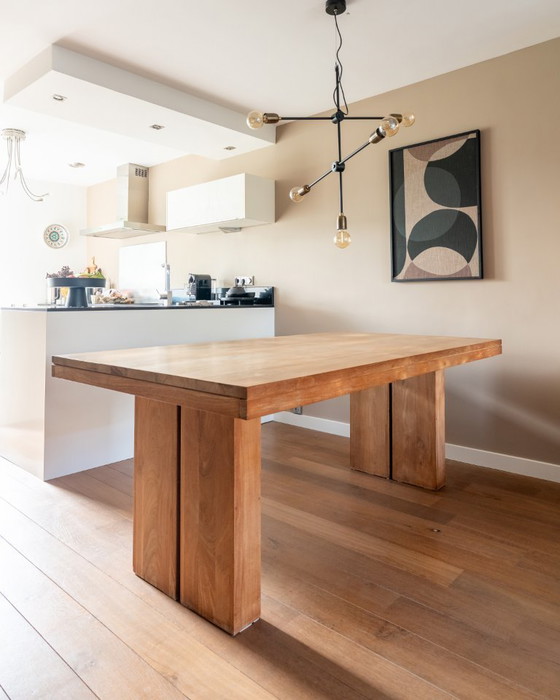 Image 1 of Tavolo da pranzo doppio Tahona - Teak massello naturale