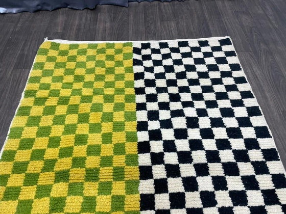 Image 1 of Two traditional Moroccan handwoven Berber rugs, size 2 (1.5/2.5) m