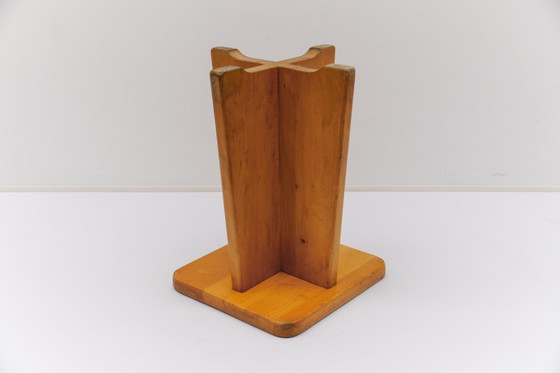 Image 1 of Conjunto de 6 taburetes de roble al estilo de Pierre Chapo, Francia, años 60