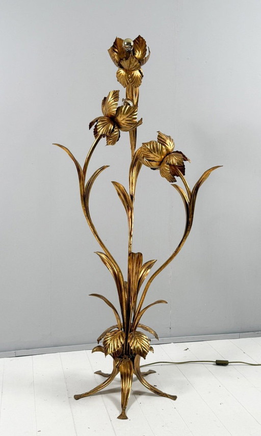 Floor lamp by Hans Kögl, Hollywood Regency, 1970s