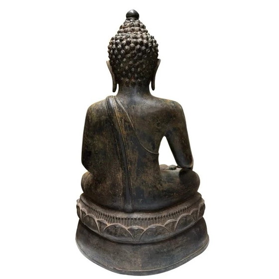 Estatua de Buda de Bronce Grande XXL - Estilo Thai Sukhothai - Bronce Pesado - 70 cm de Alto – Esculturas (photo 6 of 10)