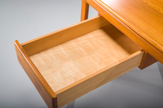 Image 1 of Mid-Century Modern Teak Schreibtisch, 1970er Jahre