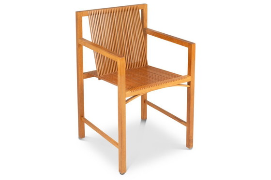 Image 1 of Ruud Jan Kokke. Coppia di poltrone minimaliste in rovere. Anni '80