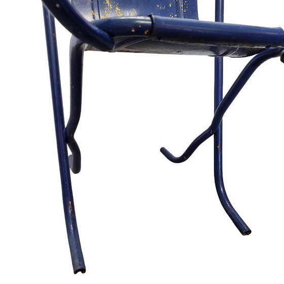 Image 1 of Chaise Stak-a-Bye bleue vintage Harry Sebel