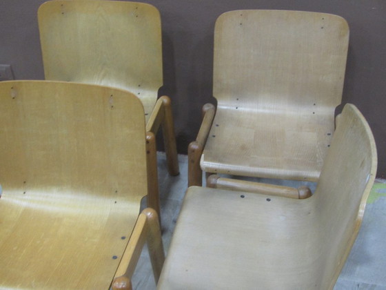 Image 1 of n.4 sedie legno curvato a fuoco vintage