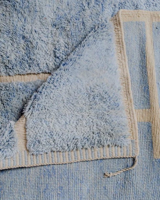 Tapis berbère marocain en laine naturelle 250 cm x 200 cm – Cotton (photo 5 of 8)