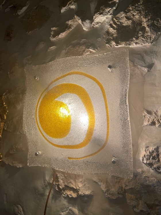 Image 1 of Lámpara de pared Mazzega de cristal de Murano, Italia, 1970