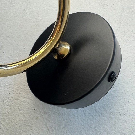 Image 1 of SET VAN 3 VINTAGE MEERKLEURIGE WANDLAMPEN