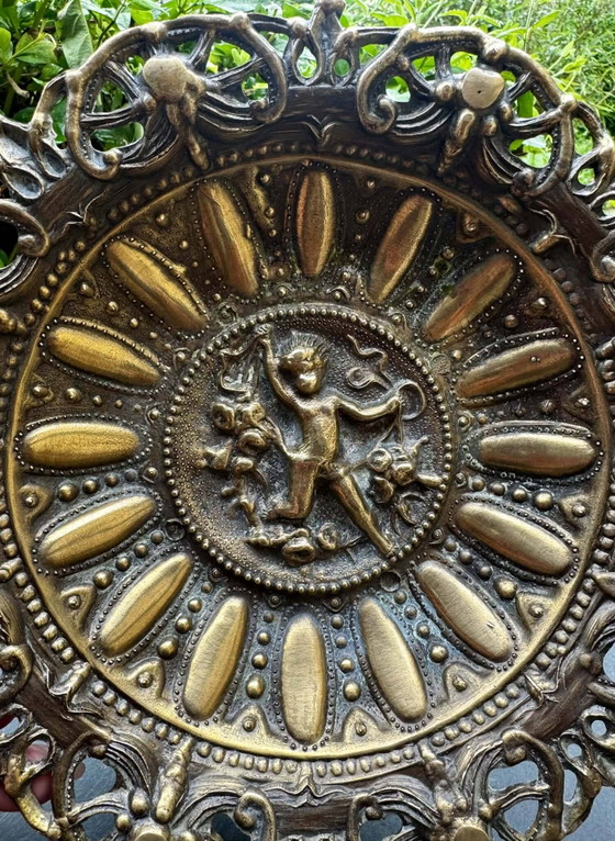 Gran cuenco frutero central de bronce del siglo XIX. – Bronze, Art Nouveau (photo 3 of 5)