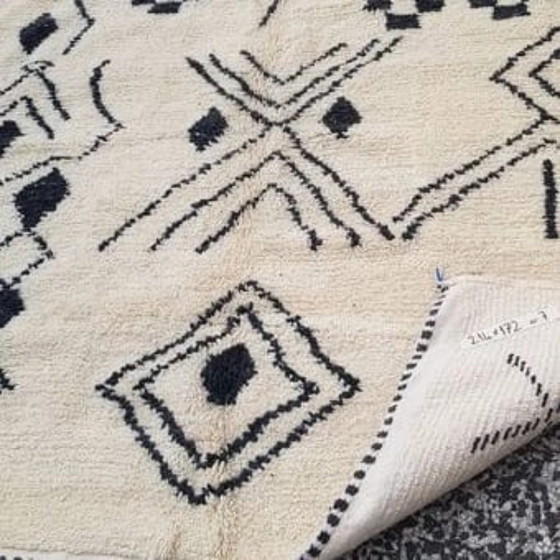 Image 1 of Handgeknoopt Berber tapijt wol 214x172cm