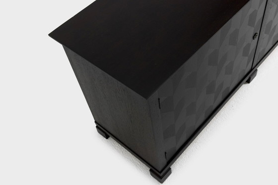 Image 1 of Brutalist Oak Craftsmanship Sideboard, 1960s, Germany, Brass Accents