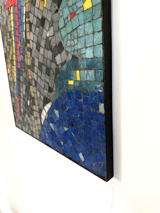Image 1 of Panneau mural vintage en mosaïque de céramique, Allemagne années 60