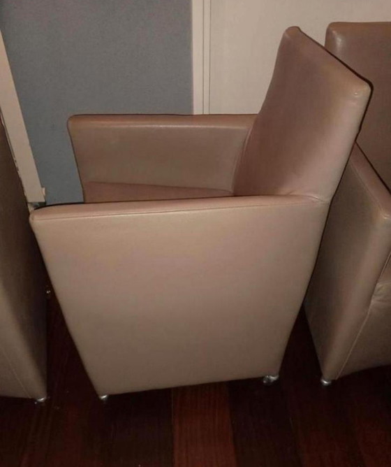 Image 1 of 6 sedie / poltrone in pelle tavolo da pranzo sedie